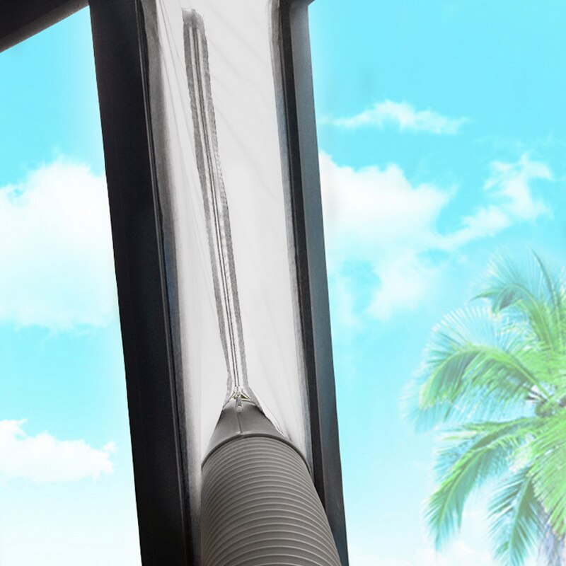 Universal luftlås vinduesforsegling kludplade airs stop conditioner udløb vinduesforseglingssæt til mobil klimaanlæg