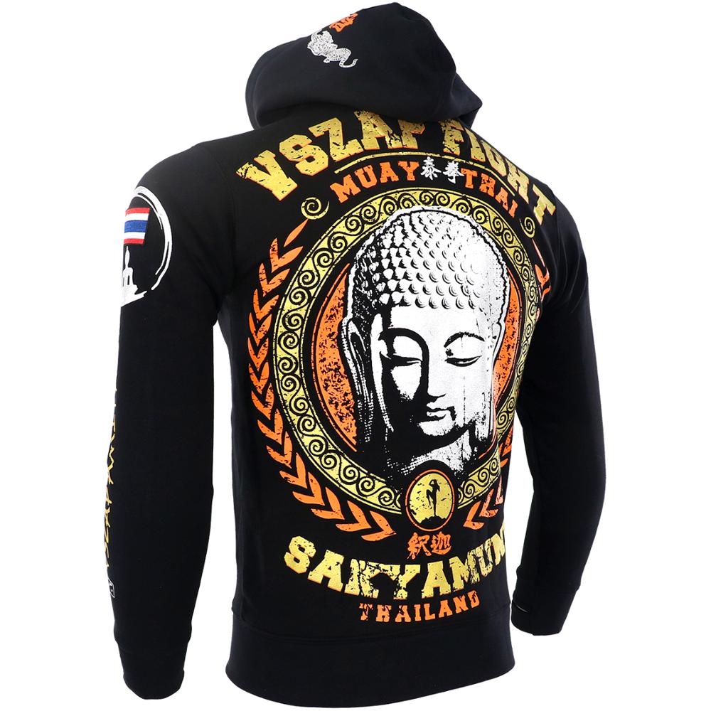 VSZAP Thai boxing MMA sport vechten hoodie mannen fitness jas Thailand tijger verspreide strijd herfst en winter