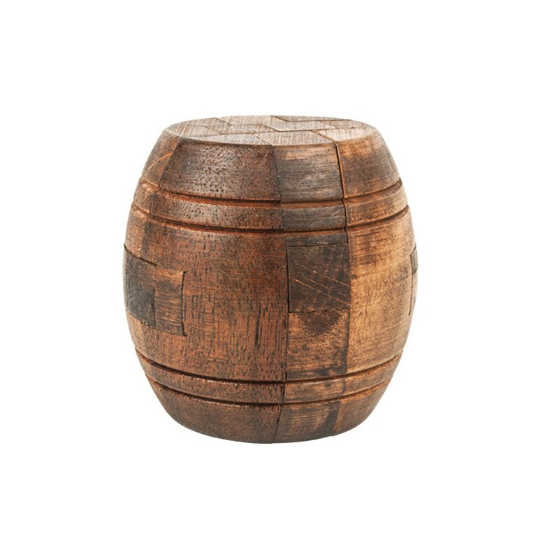 3D Wine Bucket Russia Luban lock Educational Toy Educational Wood Puzzles For Adults Kids Brain Teaser Children Antistress