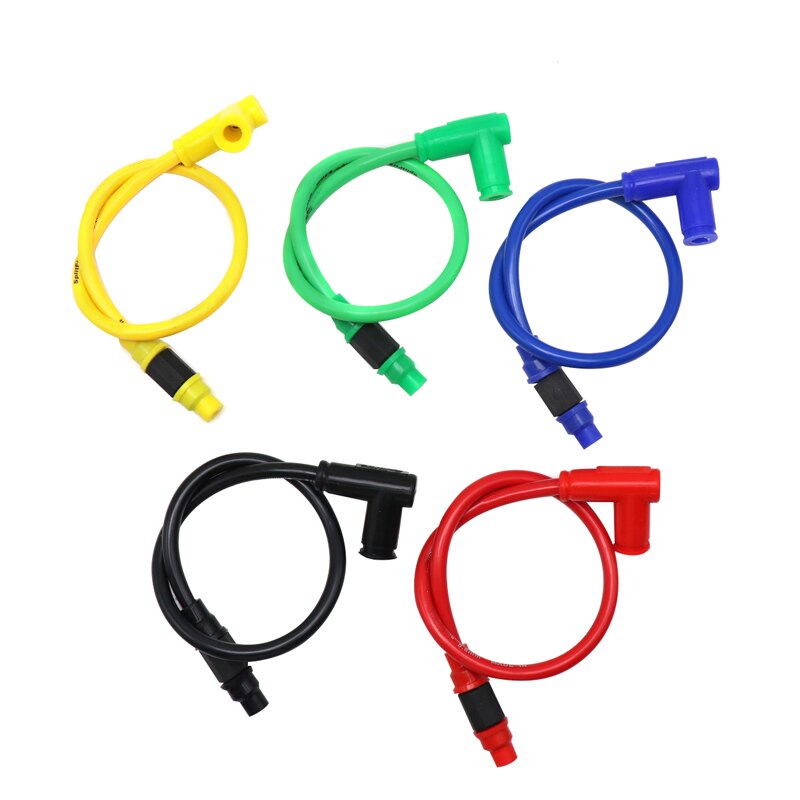 ZS Racing-cable de bujía de alta tensión para motocicleta, repuesto de divitfir, doble núcleo