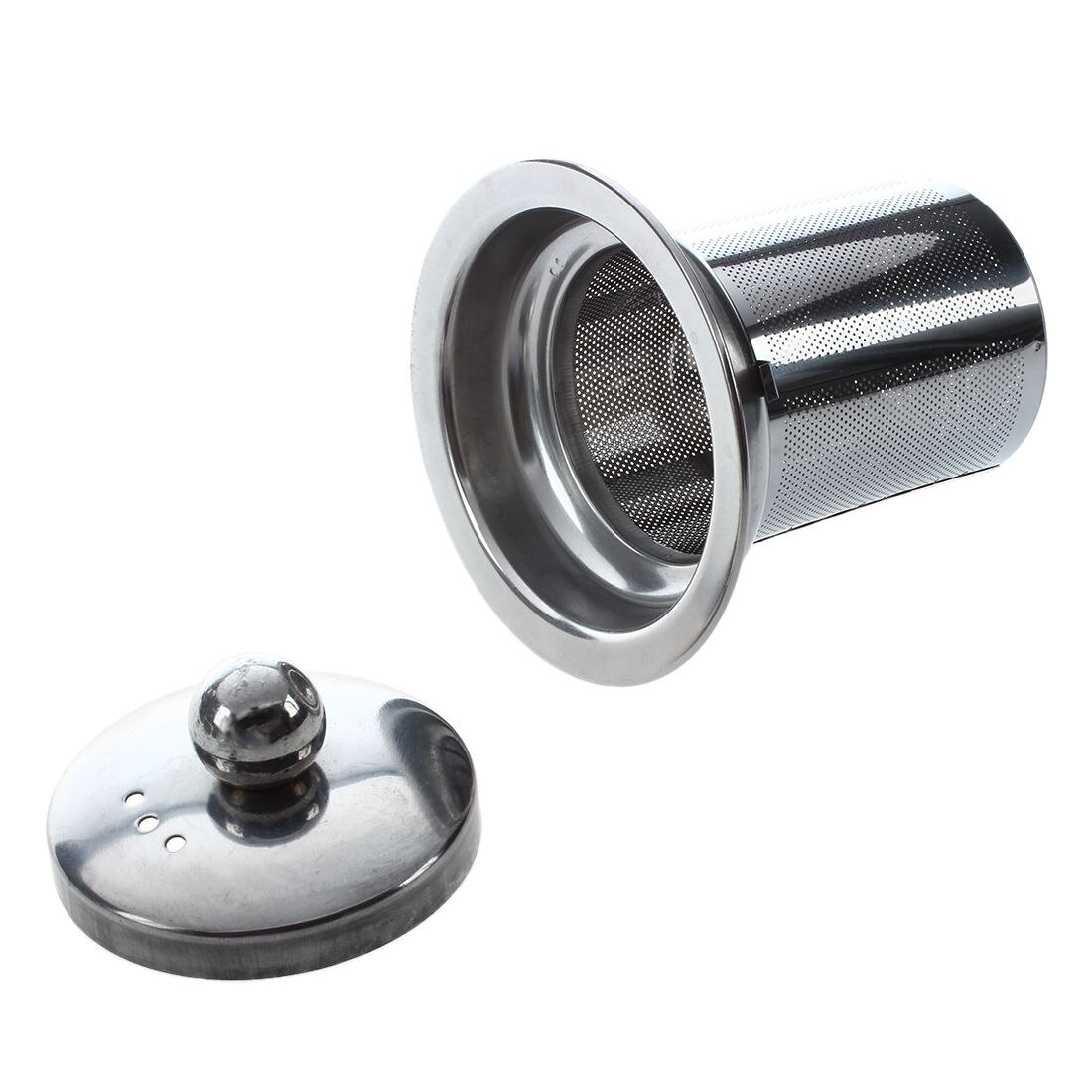 350mL Heat-resistant Clear Glass Teapot Stainless Steel Infuser Flower Tea Pot