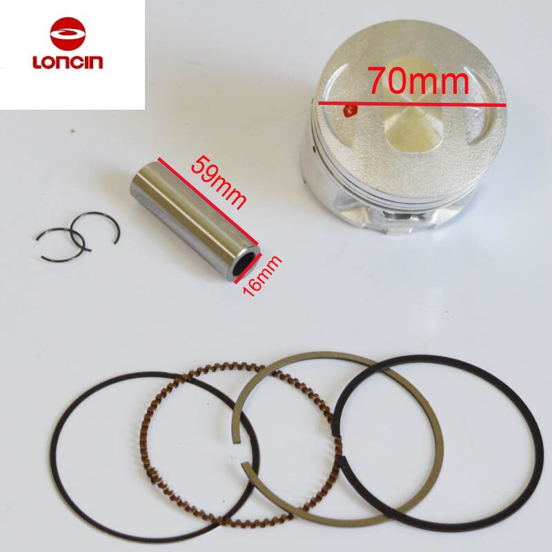 LONCIN CB250 250cc water cooled engine piston sets 70mm bore dirt bike atv quad