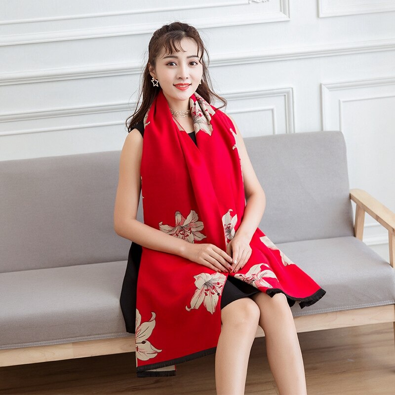 Châle de calèche et épais | Écharpe de calèche, glands épais, style cheval et cachemire, pour le défilé de , poncho, pashmina, hiver: style 15