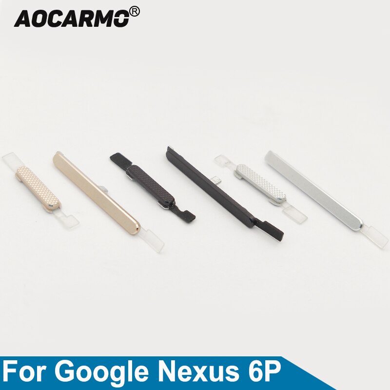 Aocarmo Power On/Off Schakelaar Volume Knop Side Sleutels Voor Huawei Voor Google Nexus 6P H1511 H1512