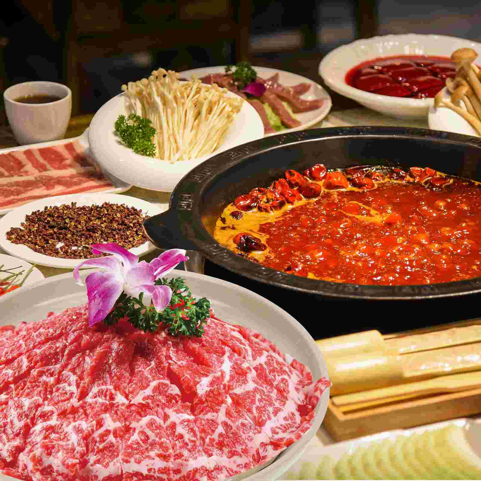 Melamine Hotpot Serving Tray Practical Food Plate Cattle Stomach Plate