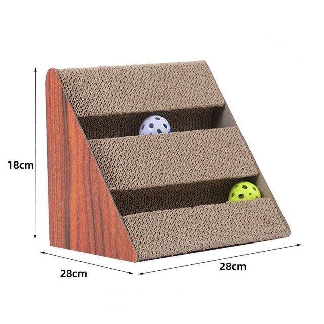 Fun Kat Speelgoed Kat Krasraad S-Vormige Gegolfd Papier Met Katten Klauw Slijpen Nail Schraper Mat Matras Kat levert: 3