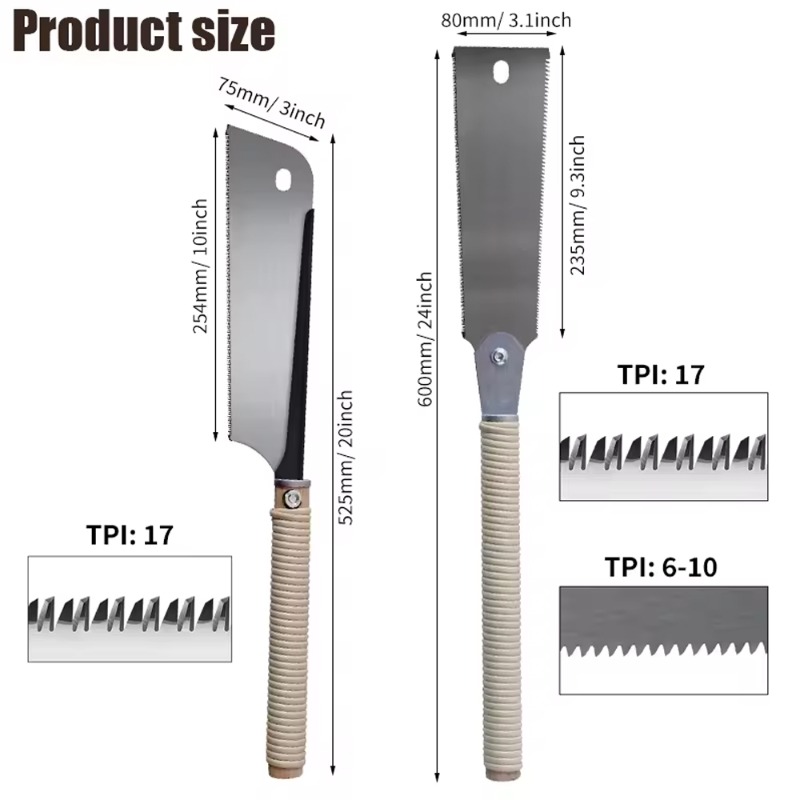 HandzaagSK5 Klemzaag Houten bord Snijden Tenon Saw Vervangbaar mes Geschikt voor nat en droog hout DIY Houtbewerking Handgereedschap