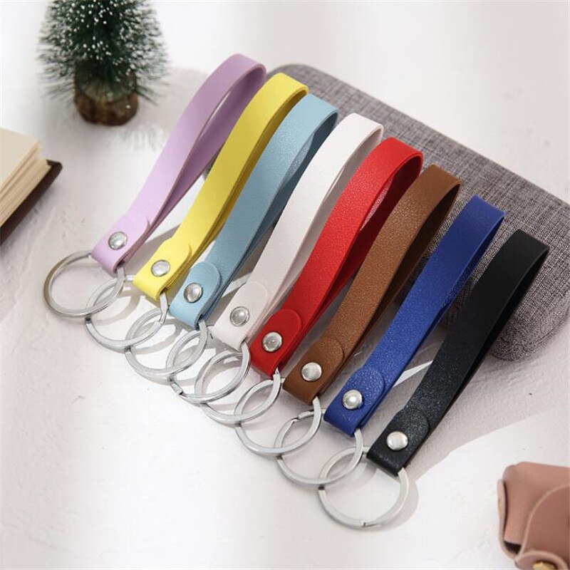 Kreative Tasche Ring Leder Schlüsselring Haushälterin Key Brieftasche Keychain Seil Covers Schlüssel Halter Tasche Organizer Smart Key Brieftasche Fall