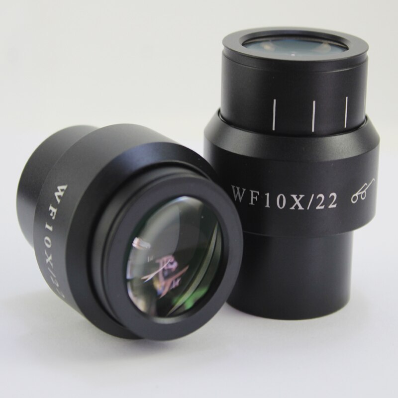 1PCS Stereo Microscope WF10X 22 mm 23mm 24mm Wide Angle Eyepiece Diopter Adjustable with Eyeguards 30mm Diameter