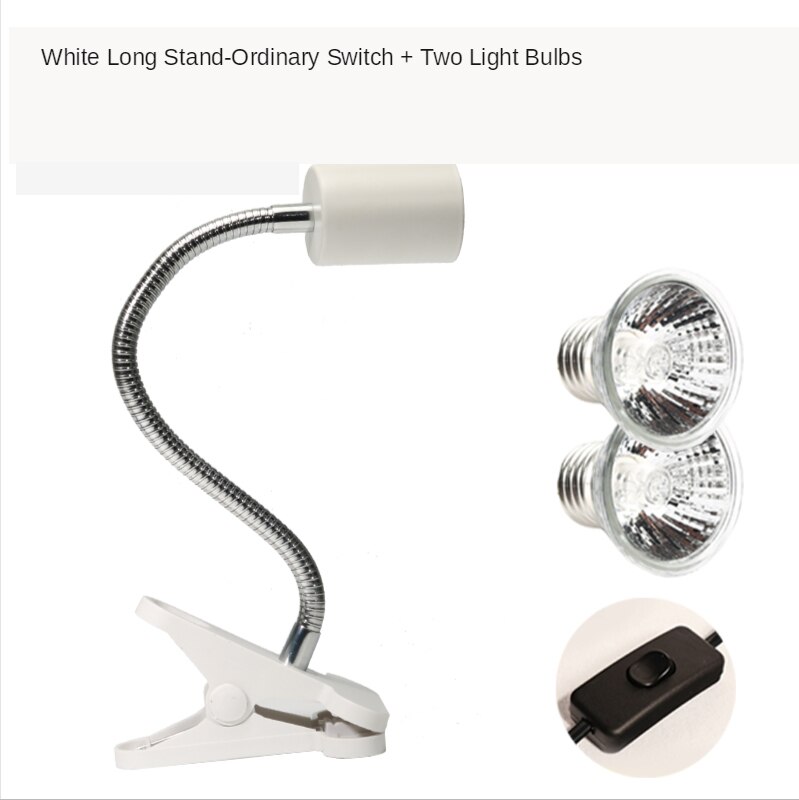 Tortoise Tanning Lamp Full Spectrum Sun Lamp Uvb Turtle Tank with Uva Heating Calcium Bulb Climbing Pet Back Photo Three In One: B-Ordinary switch