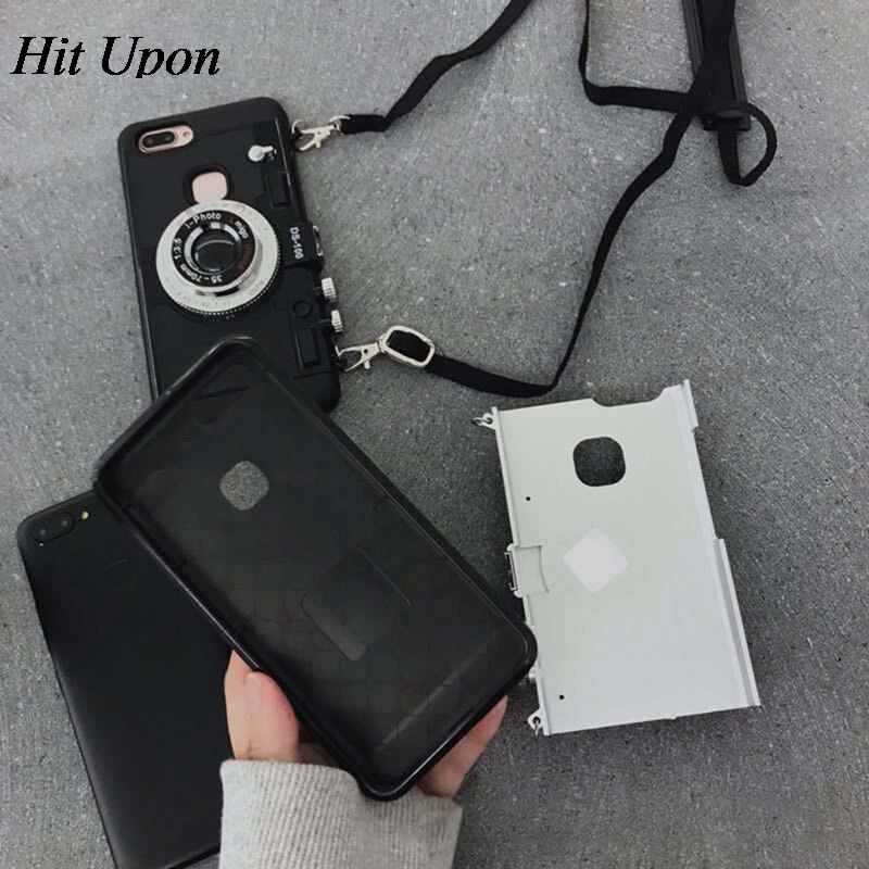 Silikon/gel/gummi universellt mobilskal skal emily in paris telefonväska vintage kameramönster huawei  p30/p30 pro