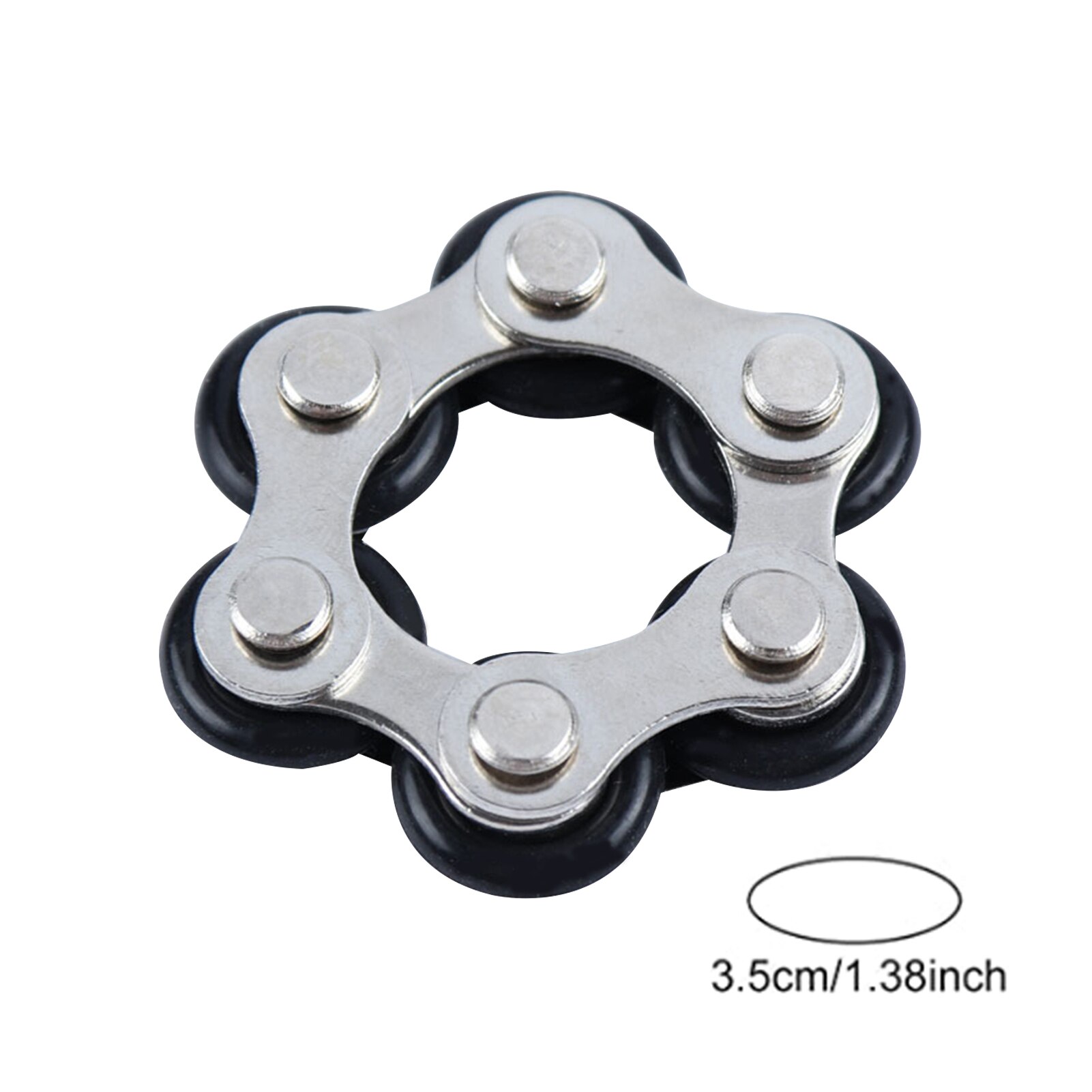 Flippy Chain Fidget Toy Relieves Stress Reduce Anxiety Autism Toy Fidget Ring Cycle Chain Decompression Pocket Toys