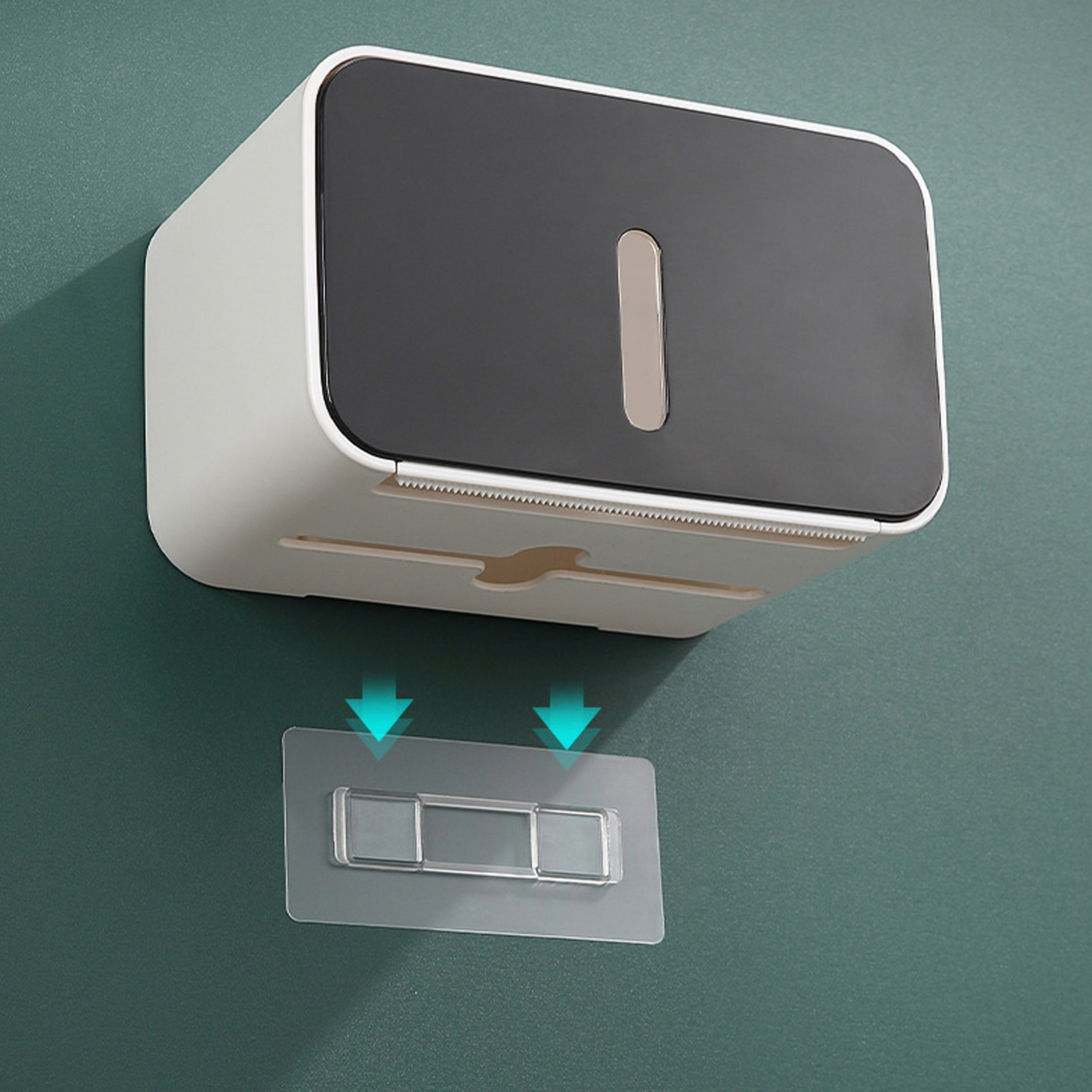 Toilet Tissue Box Hand Paper Towel Dispenser Wall-Mounted Bathroom Roll Paper Folded Paper Holder Storage Rack Tissue Box