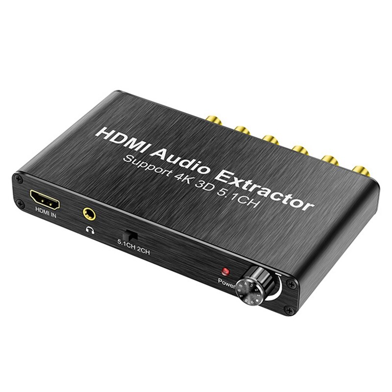 Décodeur Audio numérique 4K, Compatible HDMI 5.1, prise US
