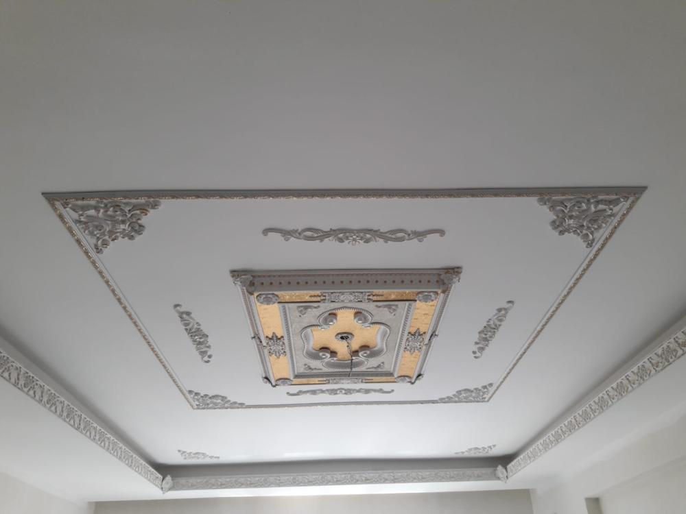 Decogold Silver Palace Plafond Hoek Motief 27*13 Cm Decoratie Motief Home Decor Plafond Decor Paleis Plafond Decoratie