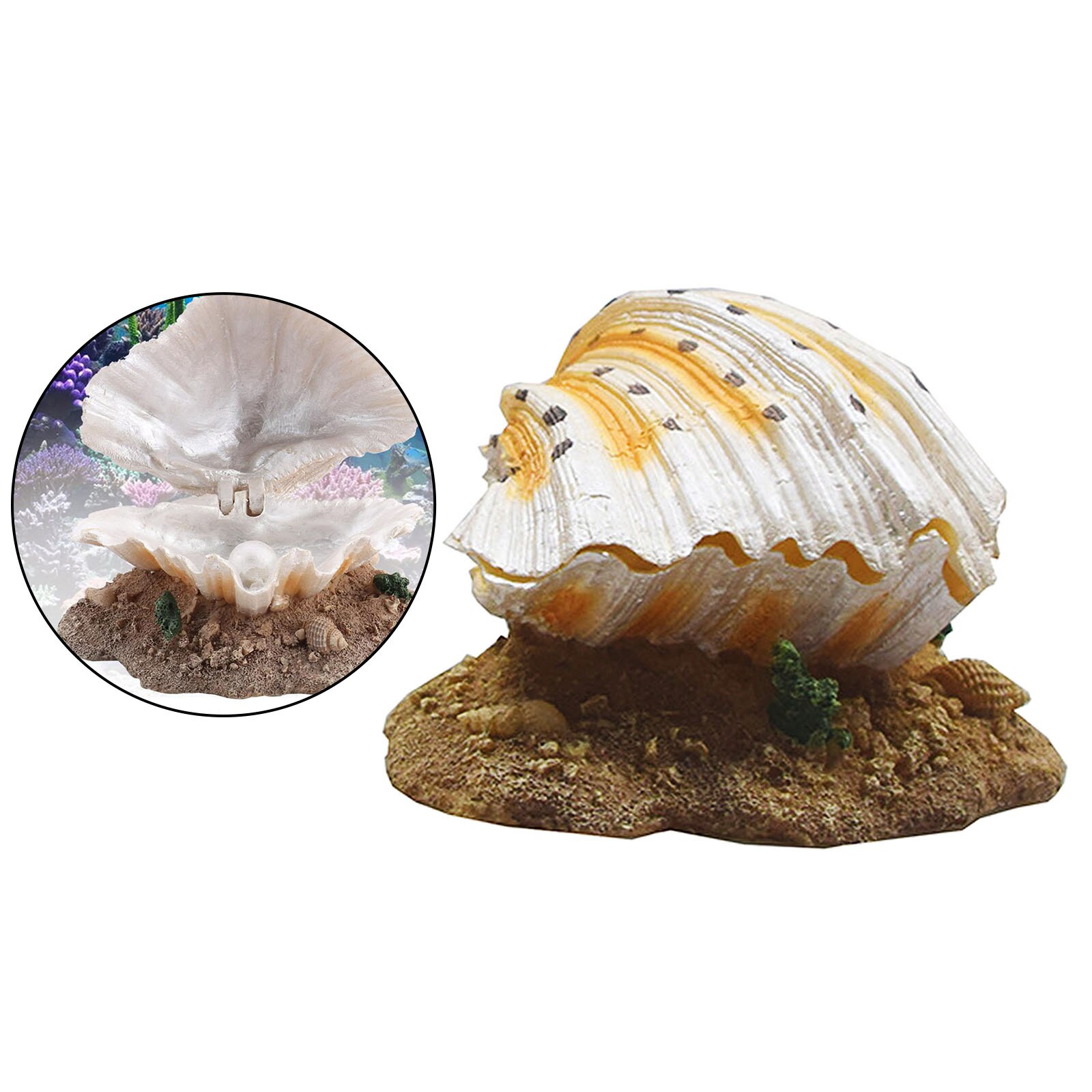 Hars Kunstmatige Aquarium Shell Parel Decoratie Lucht Steen Steen Ornament