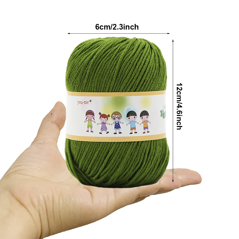 2pcsX50g Gebreid Garen voor Gehaakte Pop Baby Garen T-shirt Katoen Gemengd Garen Ilos Para Tejer Gebreide Estambre Para Tejer