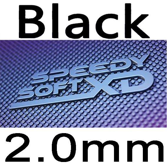 TIBHAR SPEEDY SOFT XD Pimples Out Special with sponge Table Tennis rubber ping pong tenis de mesa: black 2.0mm