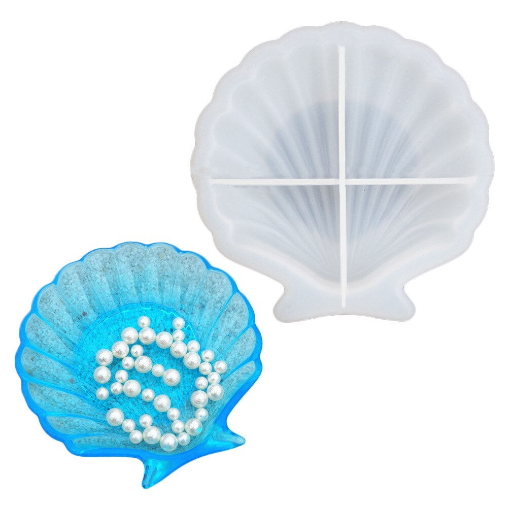 DIY Crown Shape Epoxy Resin Mold Silicone Mould For Making Jewelry Box DIY Jewelry Tools Silicone Molds Resin Craft Decoration: shell  11CM