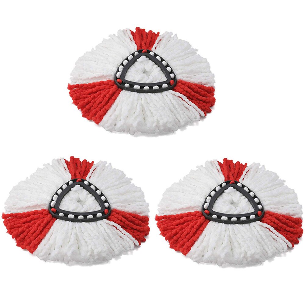 4PCS Microfiber Mop Refill Replacement Heads For Vileda EasyWring Spin Mops For O-cedar 360 Rotating Floor Mop Spare Parts: 3PCS
