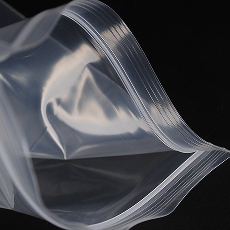 Sac de rangement en plastique à fermeture automatique, 100 pièces, sac de stockage des aliments, sac Transparent refermable, sac à chaussures, sac de rangement sous vide, sacs transparents