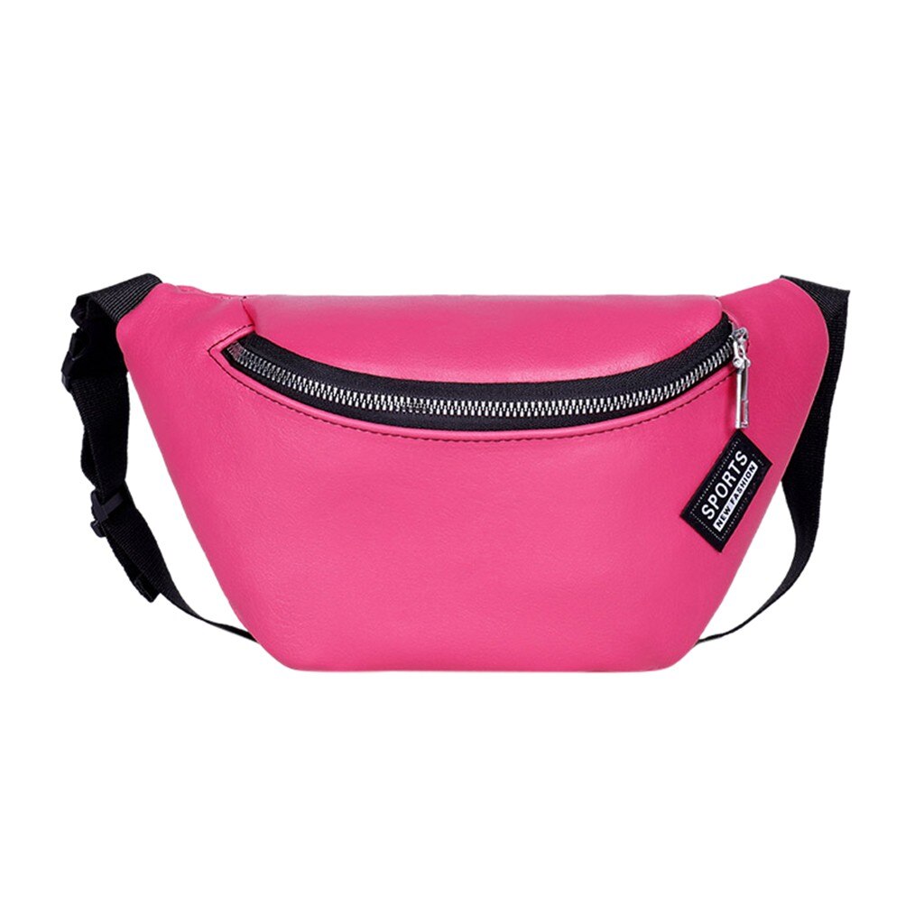 бананка Women Solid Color Zipper chest bag Messenger Bag Chest Bag Waist Bag Phone Bag поясная сумка женская: P