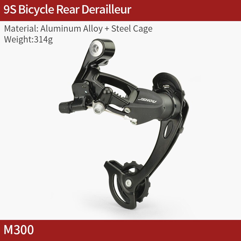 JSHOU BIKE Rear Shifter Derailleur 7 8 9 10 11 Speed Bicycle Part Accessories for MTB Mountian Bike M130 M200 M300 M610 System: M300 9S