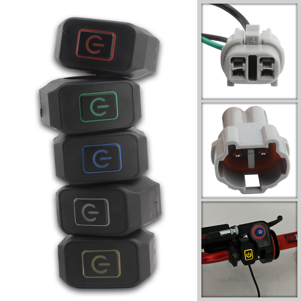 Interruptor de Faro de Motocross para motocicleta, montaje de manillar de Control modificado para luz LED de 22mm, piezas modificadas Surron