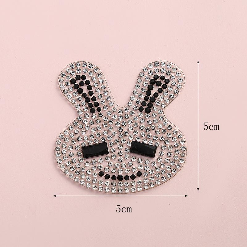 1pcs Animale fiori strass Patch Per accessori di Abbigliamento abbigliamento diamante scintillante Ropa Parches Trasferimento Patch: 3