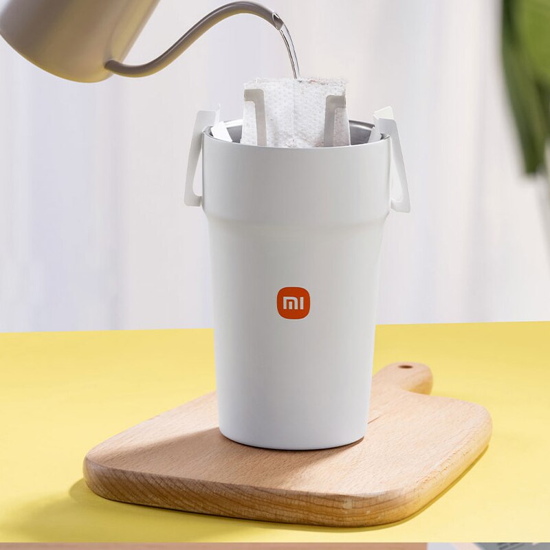 Oryginalny Xiaomi 500ml podwójny kubek termos ze stali nierdzewnej szczelny antypoślizgowy kubek termiczny kubek wody