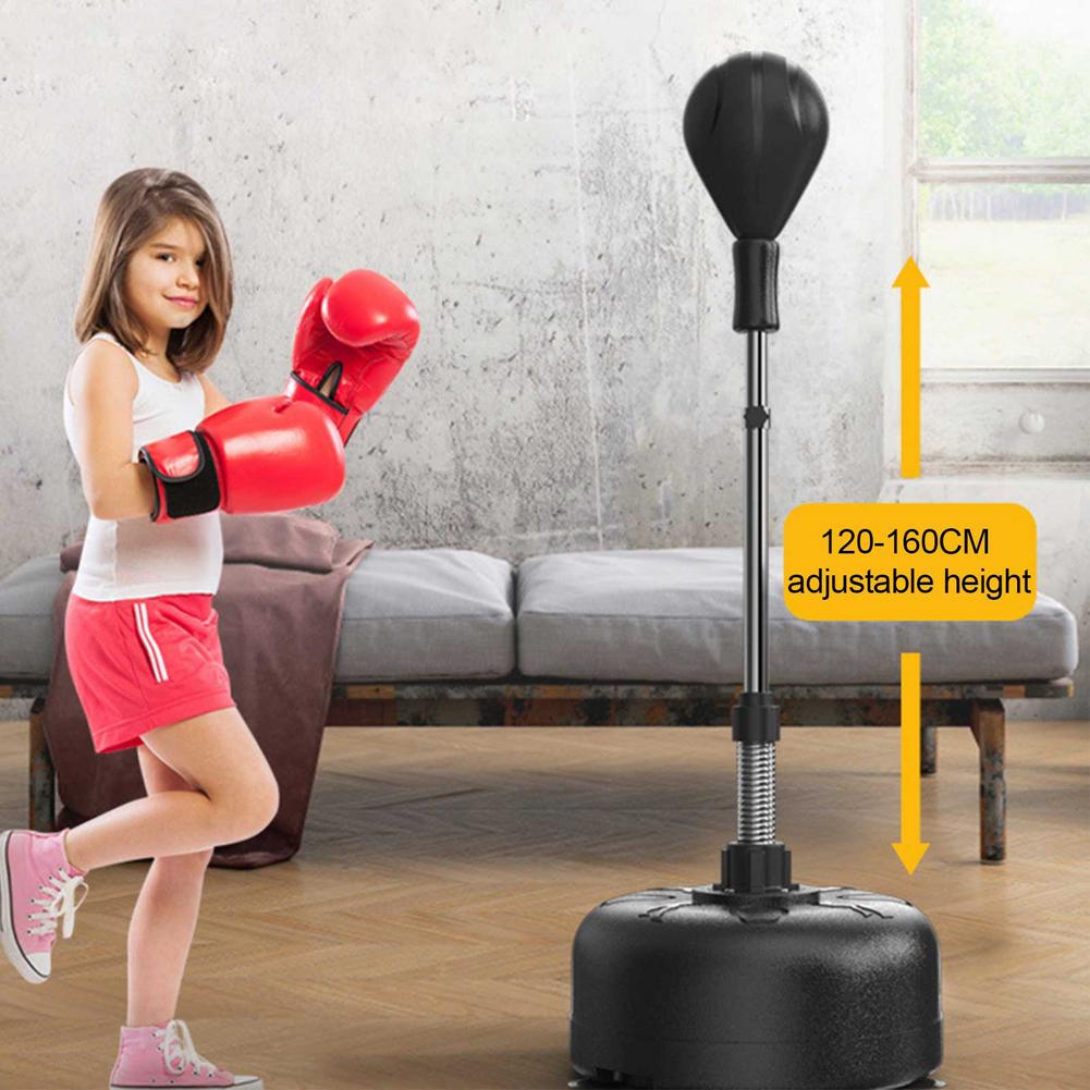Boxing Speed Response Target High Durable Adjustable Height Training Boxing Ball Heavy Stand Punching Bag