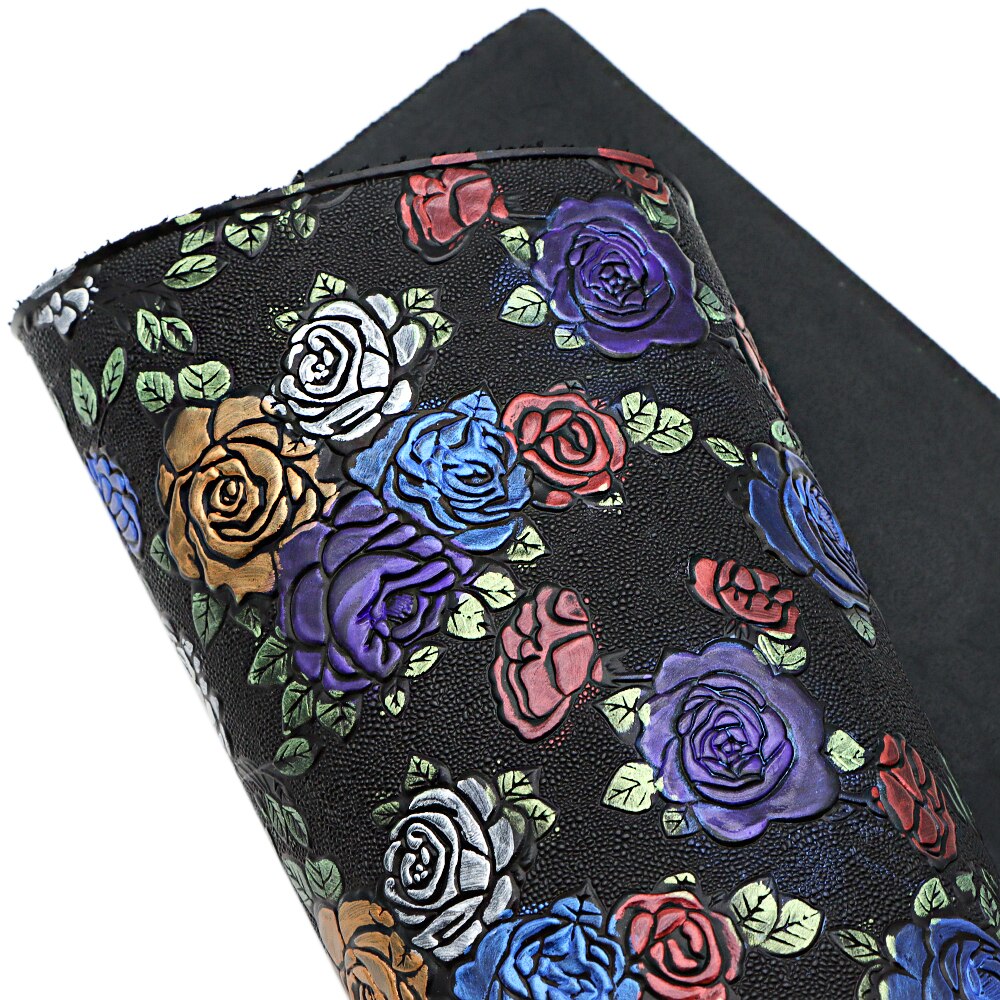 50*60cm Flower Butterfly Embossed Bump Texture Faux Leather Vinyl Fabric,DIY Handmade Material,1Yc10748: 1105836002