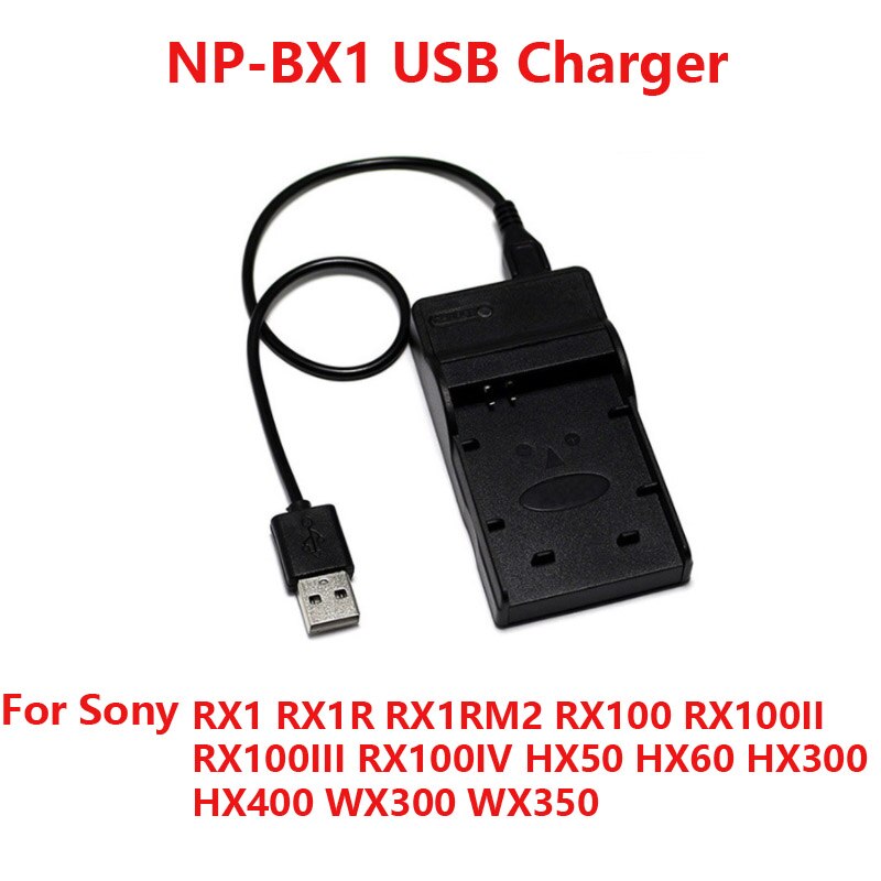 Usb-poort Digitale Camera Batterij Oplader Voor Sony NP-BN1 NP-BX1 NP-F550 NP-FH50 NP-FH100 NP-FR1 NP-FW50 NP-FZ100 NP-BD1 FD1