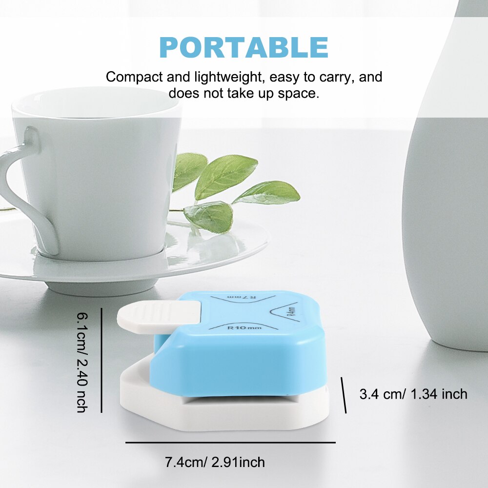 3-in-1 Mini corner trimmer Corner Rounder Punch Round Corner Trimmer Cutter for Card Photo Paper Laminating Pouches