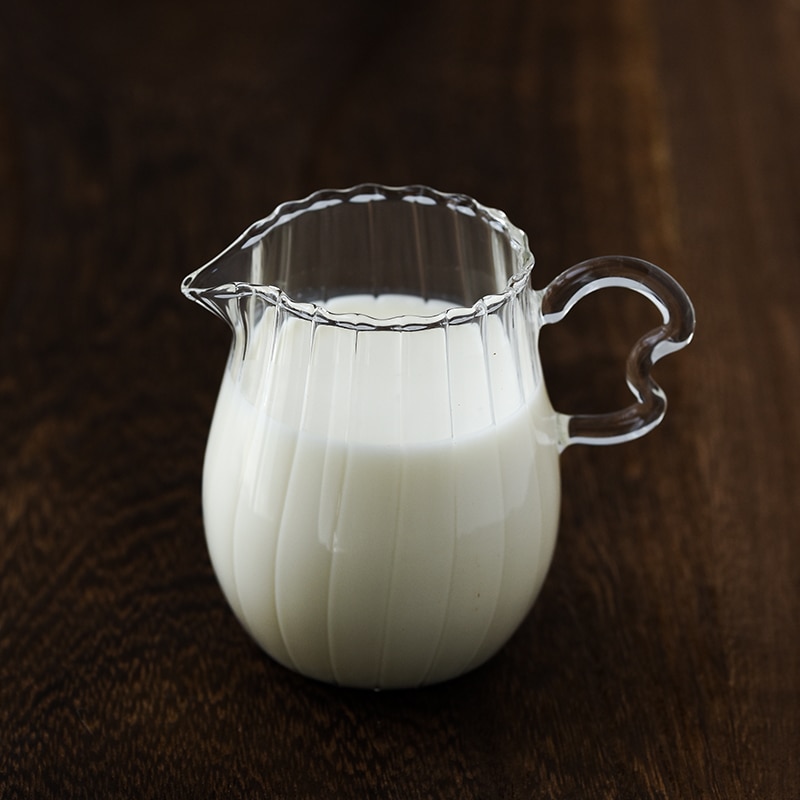 Hittebestendig glas melk pot koffie melk pot mini melk fles melk cup honing pot saus cup magnetron ultra -dunne lo926558