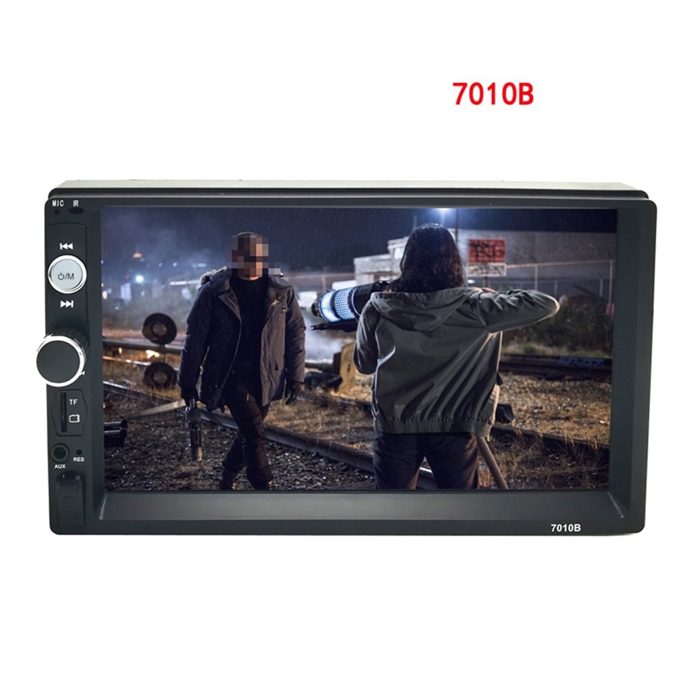 REPRODUCTOR DE MP5 2 Din, pantalla táctil LCD de 7 pulgadas, Radio FM automática, reproductor de vídeo, música y Audio con USB, compatible con cámara trasera