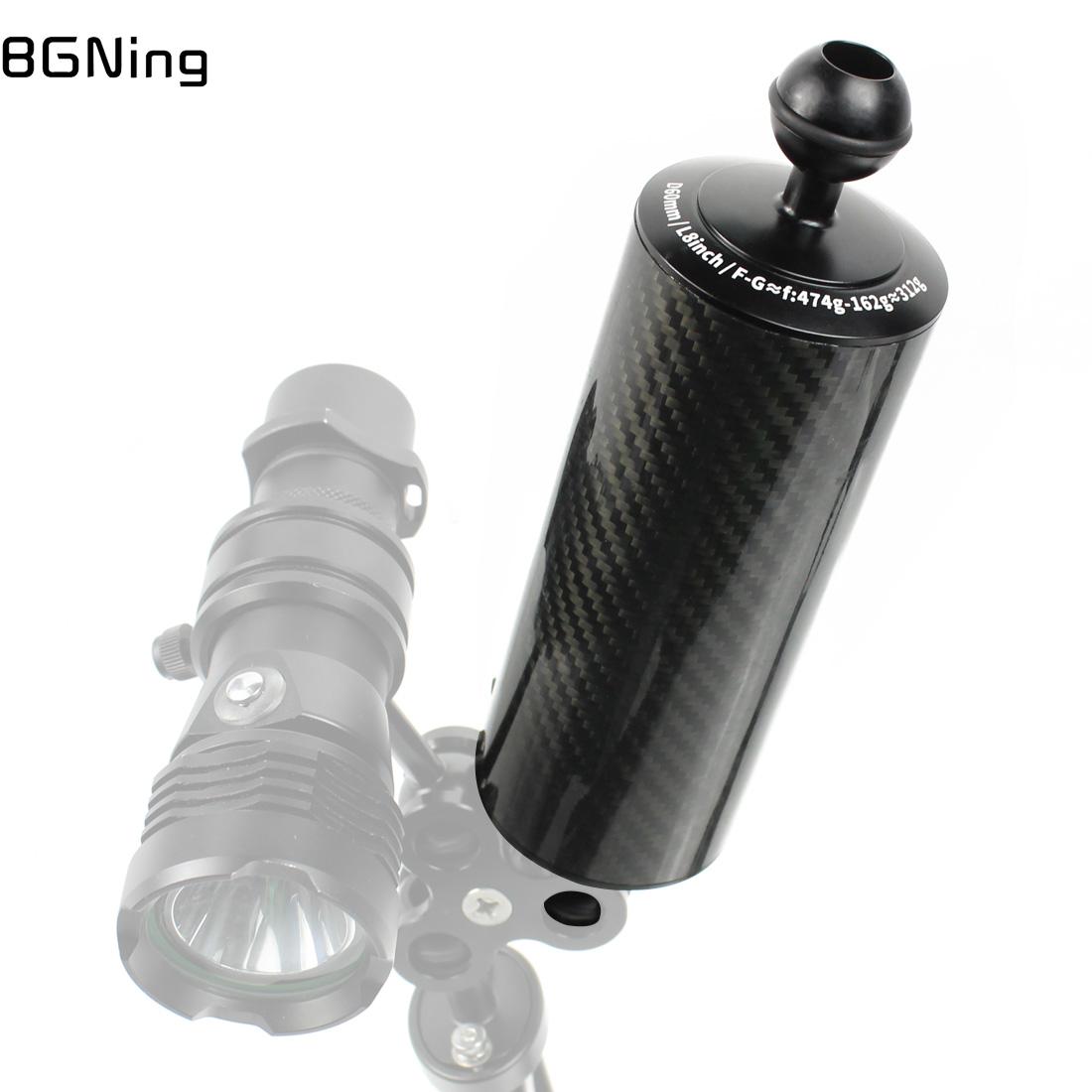 Carbon Fiber Float Buoyancy Diving Housing Aquatic Arm Extended Bracket Dual Ball Floating Arm Mount Camera Underwater Tray Kit