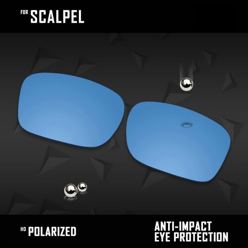 OOWLIT Lenses Replacements For Oakley Scalpel OO9195 Sunglasses Polarized - Multi Colors: HD Blue