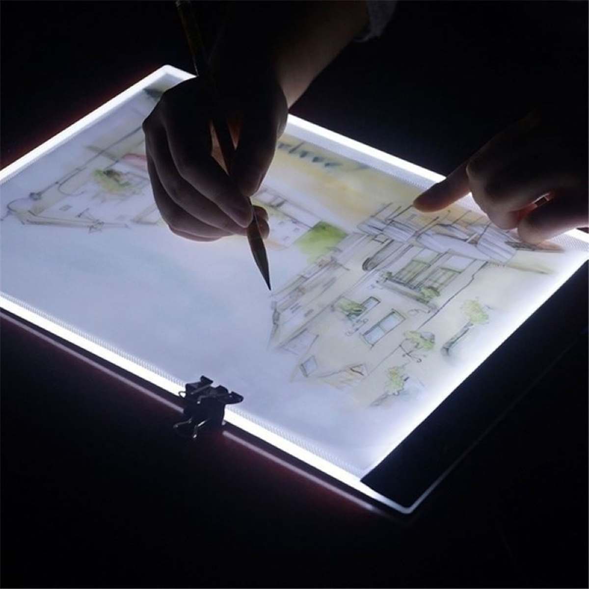 A3 A4 A5 Graphic Tablet LED Tracing Light Box Ultra Thin Stepless Dimmable Brightness Artcraft Light Table Pad Board with Scale
