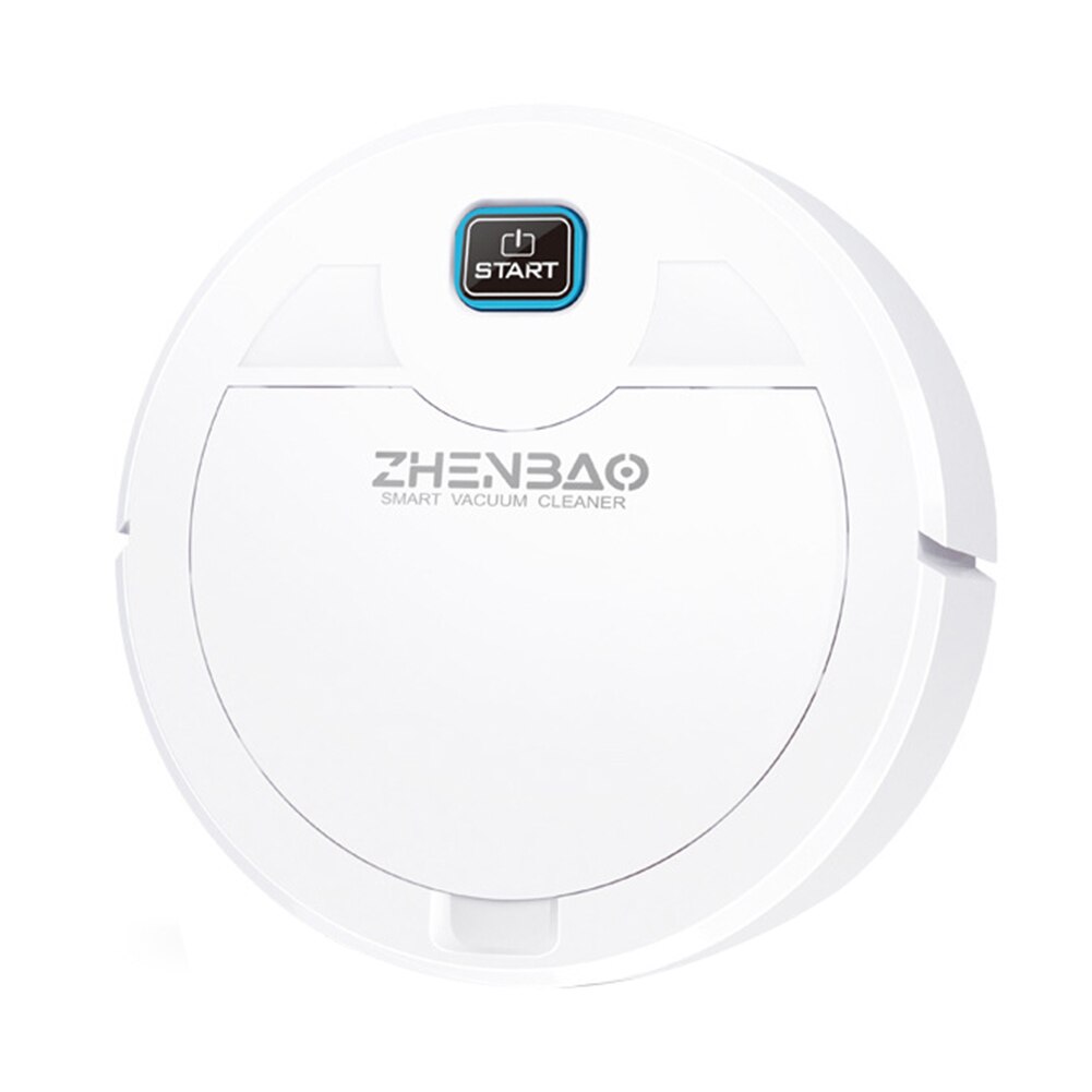 ZB200 Intelligent Floor Cleaning Robot Sweeping Machine Vacuum Cleaner USB Charging Automatic Vacuum Cleaner for Home: White