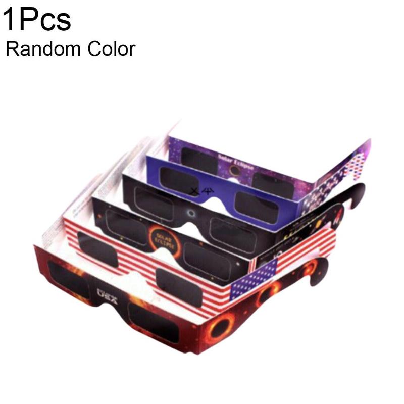 5Pcs Total Solar Eclipse Glasses Paper Solar Eclipse Glasses for Viewing Frame Protect Your Eyes From Solar Eclipse: Default Title