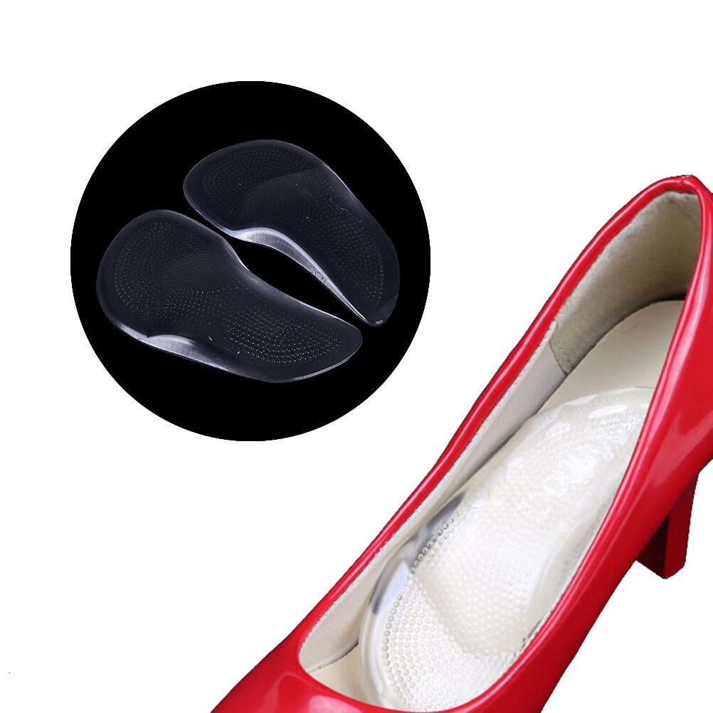 1 Pair Clear Unisex Gel Metatarsal Forefoot Arch Support Shoe Inserts Cushion Insoles Pad
