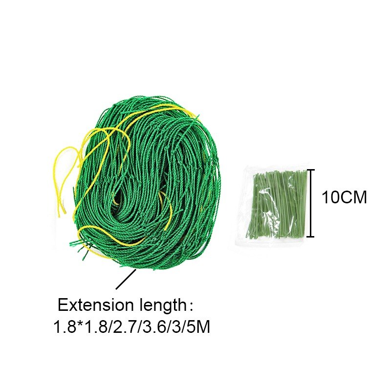 1 Set Garden Plant Trellis Netting Heavy Duty Mesh Vine Landing Garden Weaving Grow Frame Vegetable Flower Cucumber Climbing Net
