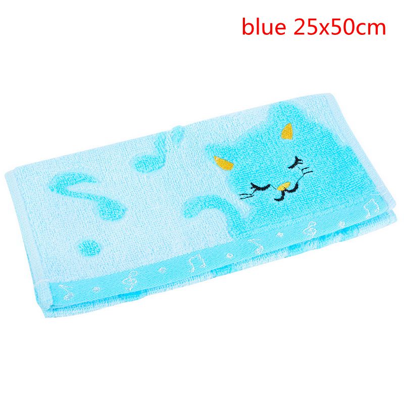 2020Yeae Juneiour 1pc broderie lavande serviette coton visage serviettes serviette de bain pour adultes débarbouillettes haute serviettes absorbantes: blue 25x50cm