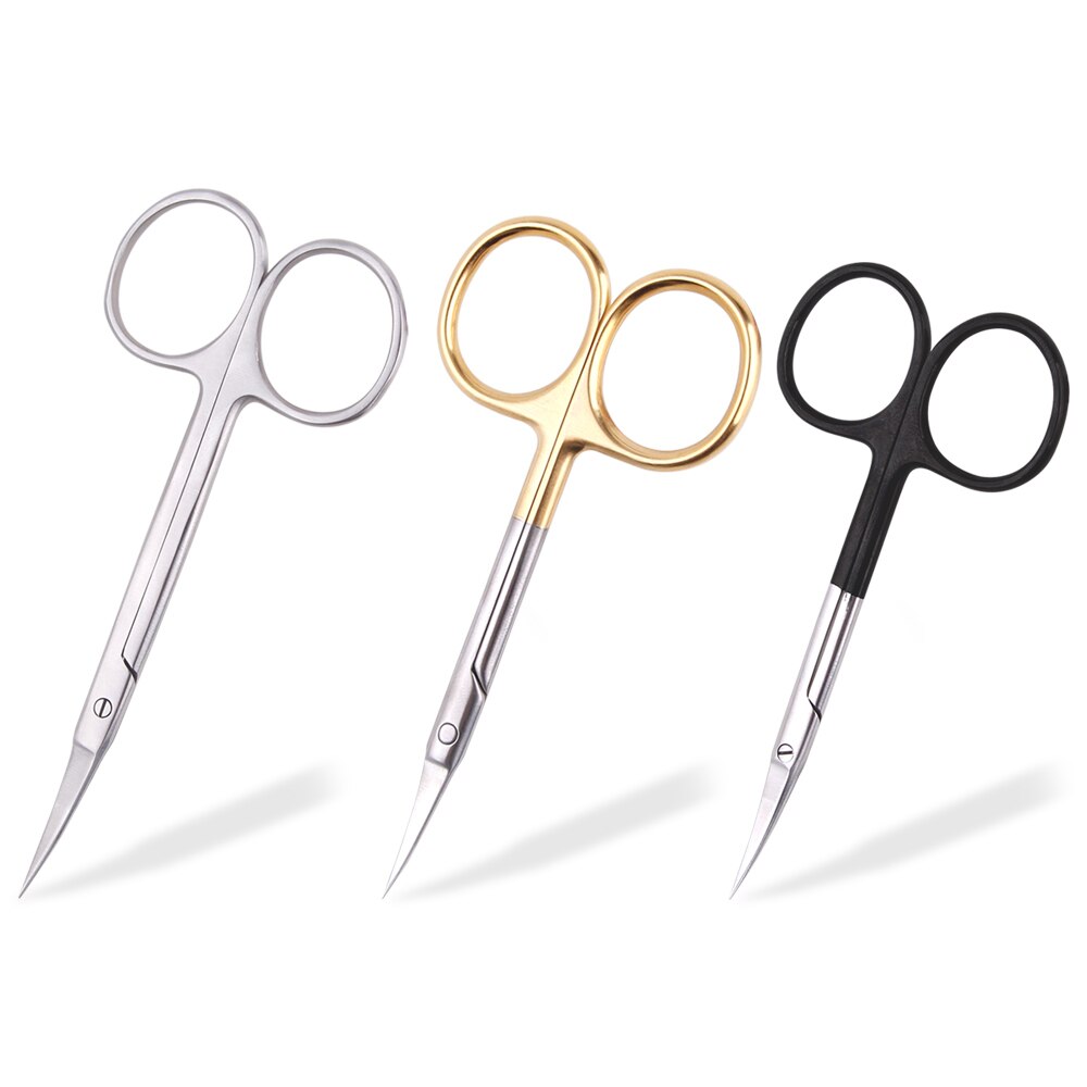 Manicure Scissors Curved Tip Regrowth Cuticle Clipper Pedicure Scissor Stainless Steel Dead Skin Remover Nail Tools