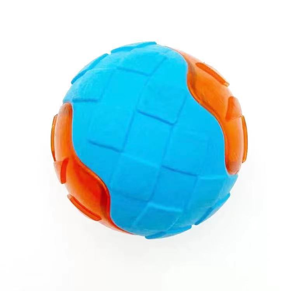 Chewing Big Dog Toys Rubber Bite Resistant Squeaky Training Playing Toy Interactive Dog Toys for Large Medium Dogs Teeth Clea: Ball Toy