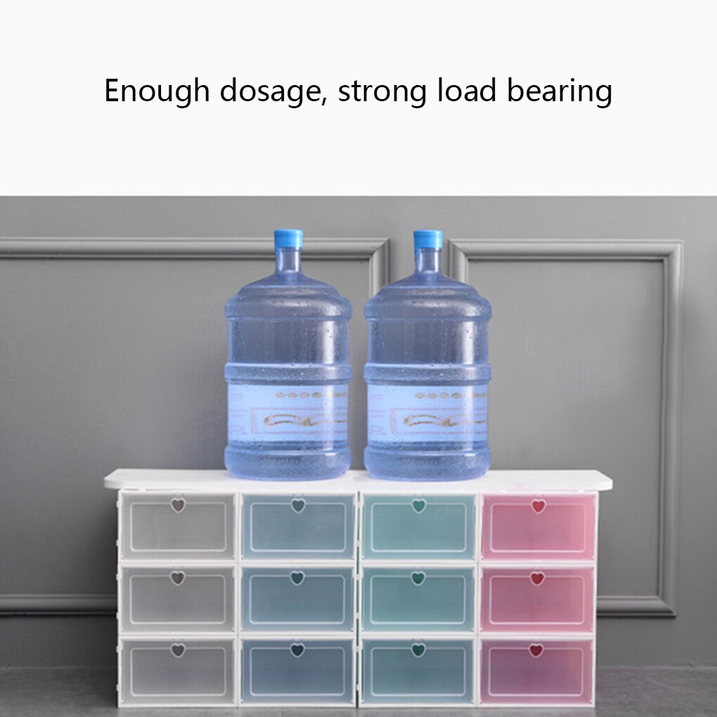 Stapelbare Opslag Schoenendoos Transparante Plastic Schoenendoos Flip Schoen Opslag Artefact Home Storage Tool