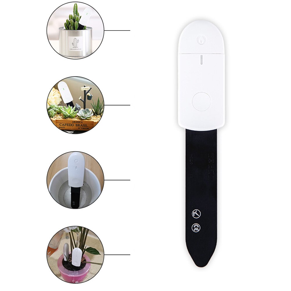 Soil Moisture Sensor Monitor Waterproof Compact Indicator Light Soil Hygrometer Humidity Plants Flowers Moist Testing Instrument