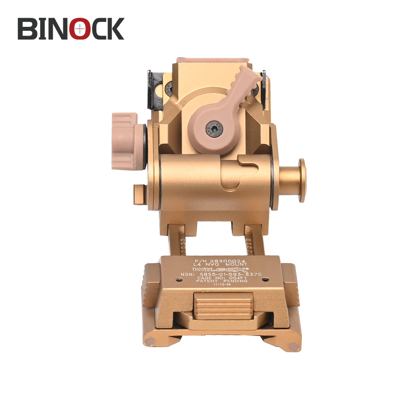 BINOCK L4g24 metal Pvs15 NVG30 NV8160 Adaptor Wilcox Bracket Accessories night vision goggles: GOLD