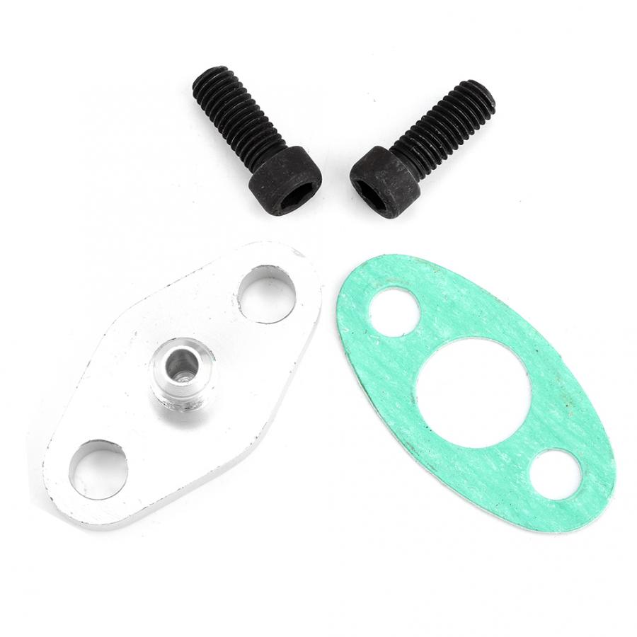 Carregador Turbo AN4 Turbo Oil Feed Inlaat Flens Pakking Adapter Kit Voor T3 T4 Turbo Automobiles